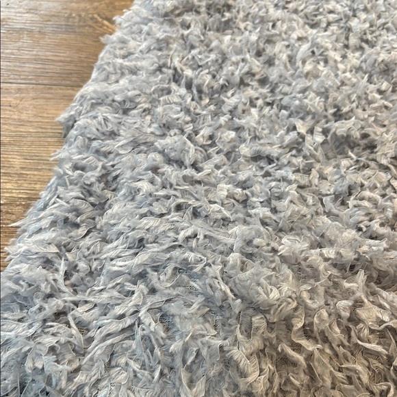 Anthropologie Blue Velvet Feathered Mini Dress Size Small Sunday in Brooklyn NWT - Picture 7 of 15